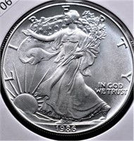 1986 SILVER EAGLE  GEM