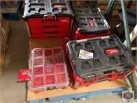 Milwaukee empty tool boxes assorted