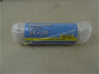 3/8" x 100' Polyester Rope Abrasion Resistant
