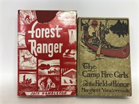 Vintage antique wilderness books