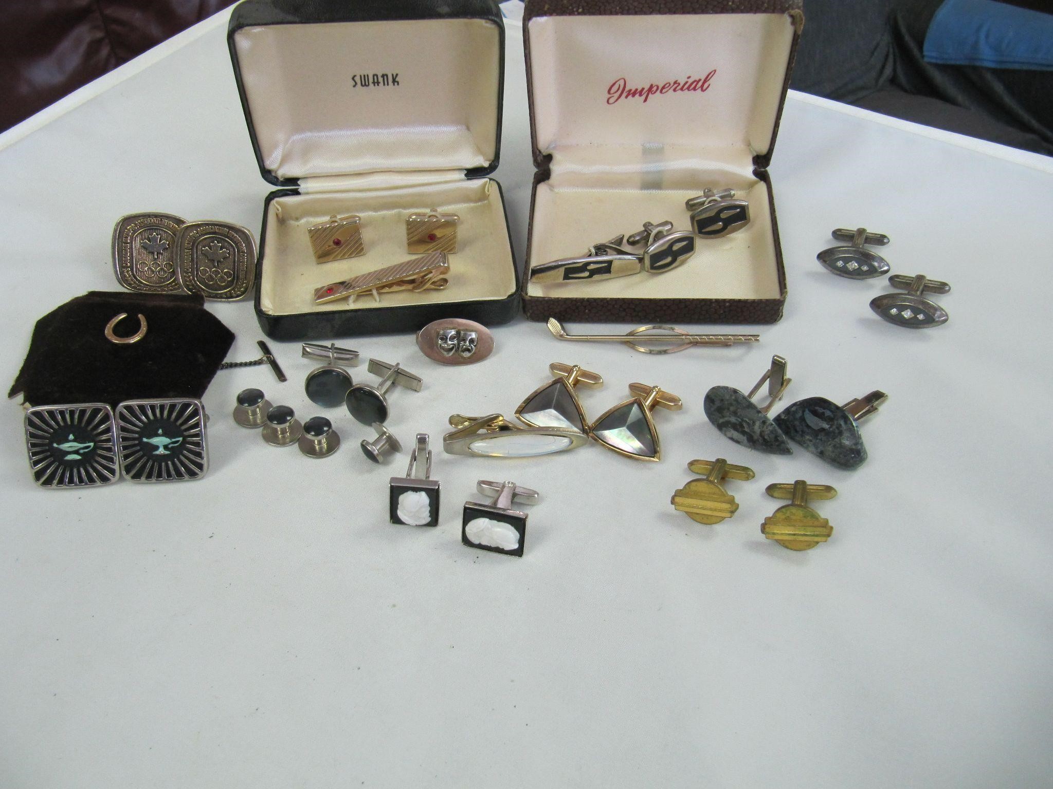 CUFFLINKS, TIE CLIPS