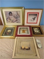 *Lot of 6 Various Framed Pictures/Paintings