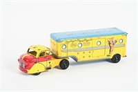 MARX TIN ROY ROGERS & TRIGGER TRUCK AND TRAILER