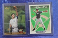 2-Derek Jeter Rookie Cards  UD and Topps