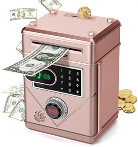 NEW $34 Coin Bank ATM Piggy Bank-Touchscreen