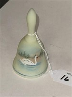 FENTON SMALL BELL WITH SWAN D. FREDERICK
