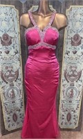 Mary’s Hots Pink Prom Dress Size 8