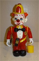 Vintage Fireman Clown Toy