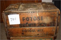 Potosi Brewing Co Wooden Box with Lid