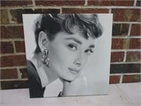 14x14" Audrey Hepburn Canvas