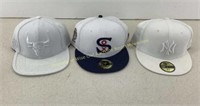 Lot of 3-Baseball hats  New