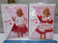 BARBIE BIRTHDAY CARDS WITH DRESSES - NEW