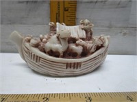 MARBLE NOAH'S ARK - HAND CARVED