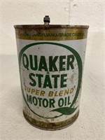 Quaker State Super Blend Motor Oil Opened Can