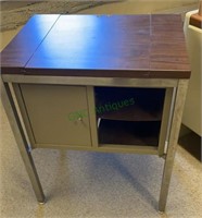Small office desk - metal and wood office desk