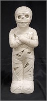 HALLOWEEN DECOR PORCELAIN CERAMIC MUMMY FIGURE