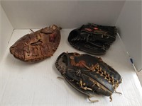 3 ct. - Various Baseball Mitts (Rawlings)