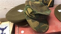 Vintage military dress hat and US Marine