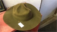Vintage Scoutmaster hat and canvas cap cover