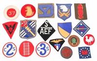 WWI - PRE WWII US ARMY CORPS & DIVISION PATCHES
