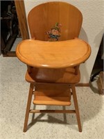 VTG Solid Wood High Chair