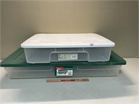 TWO UNDERBED STORAGE CONTAINERS