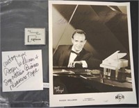 Roger Williams (1924 - 2011) signed photograph