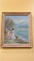 One nicely framed original oil painting on canvas