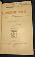 1908 Memoires Inedits Mademoiselle George Hardcove