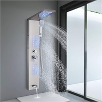 FCOTEEU Shower Panel Tower System LED Rainfall