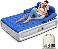 Airefina Air Mattress with Headboard, Queen Size
