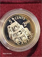 2000 5 cent coin Voltigeurs de Quebec