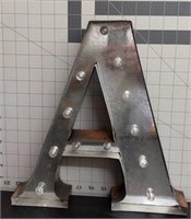 New battery operated letter "A" light up sign
