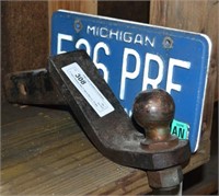2" Hitch Receiver With 2" Ball & Misc Lic. PLates