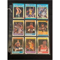 (9) 1988 Fleer Basketball High Grade Stars