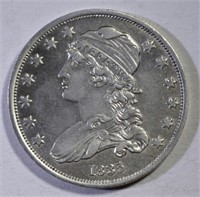 1835 BUST QUARTER AU/BU CLEANED