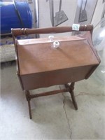 sewing cabinet with contents .