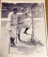 Babe Ruth & Lou Gehrig Batting Practice Pic