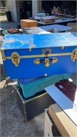 Blue chest with latches