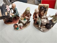 3 Norleans Ceramic Figurines