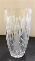 Large crystal cut glass and pressed glass vase