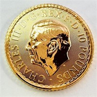 2023- 1/10 oz Gold Brittania - King Charles