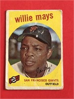 1959 Topps Willie Mays Card #50 HOF 'er
