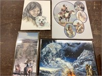 Lot of Native American photos and drawing