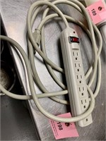 6 Plug outlet extension cord