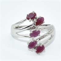 Silver Ruby(2.5ct) Ring