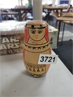 VINTAGE RUSSIAN WOOD STACKING DOLL