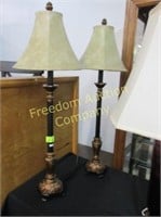 2 BUFFET LAMPS
