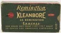 Collectors Box Of 20 Rounds Of Remington .35 Rem