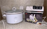 Crockpot, 4-Blade Spiralizer, & Knife Sharpener